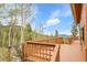 Spacious wooden deck with mountain views at 30382 Marys Dr, Conifer, CO 80433