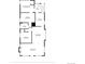 Floor plan of the main level with detailed layout and room dimensions at 1444 Fairfax St, Denver, CO 80220