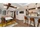 Finished basement with bar and dining area at 2222 N Washington St, Denver, CO 80205