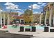 Vibrant community space with outdoor seating, decorative lighting, and inviting atmosphere at 538 S Upham St, Lakewood, CO 80226