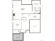 This basement floorplan features flex room, recreation room, bathroom and unfinished storage at 2610 Bitterroot Pl, Highlands Ranch, CO 80129