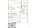 Detailed floor plan showcasing the layout of the home's main level, including kitchen and bedrooms at 2610 Bitterroot Pl, Highlands Ranch, CO 80129