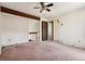 This bedroom has a ceiling fan, neutral walls, and a standard closet at 4202 Greenbriar Blvd # 46, Boulder, CO 80305
