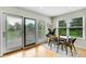 Cozy breakfast nook with sliding glass doors and views of backyard, perfect for morning meals and relaxation at 7583 S Xanthia Ct, Centennial, CO 80112