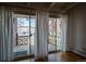 Spacious balcony with unique railing, offering a great outdoor experience from the living space at 655 N Pearl St # 208, Denver, CO 80203