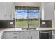 Modern kitchen with white cabinets and stainless steel appliances at 17826 E Cloudberry Dr, Parker, CO 80134