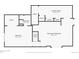 Finished basement floor plan featuring a large recreation space, laundry, and bedroom with closet at 27231 Log Trl, Conifer, CO 80433