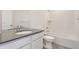 Clean bathroom with a shower-tub combo and single vanity at 537 Nightsky St, Erie, CO 80516