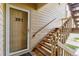 A private entrance and staircase provide access to the residence, enhancing privacy and appeal at 4070 S Atchison Way # 203, Aurora, CO 80014