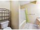 Well-lit bathroom with a shower/tub combo, a toilet, and a vanity at 57 Audrey Cir, Breckenridge, CO 80424