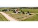 Aerial view of a home on a large, grassy lot in a rural setting, showcasing its peaceful surroundings at 1788 Shoshone Trl, Elizabeth, CO 80107