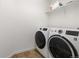 Convenient laundry room with washer and dryer included at 5480 Danube St, Denver, CO 80249