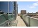 Spacious balcony features seating and a cityscape view at 55 W 12Th Ave # 608, Denver, CO 80204
