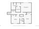 Second floor plan showing layout of bedrooms, bathrooms, closets, and laundry room at 7605 E Windlawn Way, Parker, CO 80134