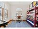 Bright study with built-in shelving and window seat at 595 S Race St, Denver, CO 80209