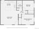 Efficient home floor plan featuring kitchen, bath, living room, hall, primary bedroom and bedroom at 1087 Wolff St, Denver, CO 80204