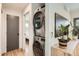 Conveniently located laundry area with stacked washer and dryer at 1087 Wolff St, Denver, CO 80204