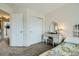 Cozy bedroom with closet, vanity, and carpet flooring at 15612 E 96Th Way # 29A, Commerce City, CO 80022