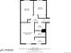 Floor plan showcasing the primary bedroom, hall, two bathrooms, two bedrooms, and walk-in closet on the top floor at 250 Cypress Ln, Broomfield, CO 80020
