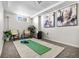 Finished basement area for exercise and yoga, with plenty of space at 501 S Dale Ct, Denver, CO 80219