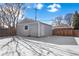 Spacious detached garage, great for storage or workshop at 501 S Dale Ct, Denver, CO 80219