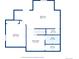 Upstairs floor plan that showcases the layout of the bedrooms, bathrooms and kitchenette at 3165 W 63Rd Ave, Denver, CO 80221