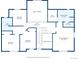 Floor plan featuring the bedroom layout of the house, including closet and bathroom locations at 3165 W 63Rd Ave, Denver, CO 80221