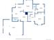 Floor plan displaying the layout of the main floor, showing the kitchen, living room, and garage at 3165 W 63Rd Ave, Denver, CO 80221
