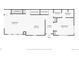 First floor layout showing the living room, kitchen, bathrooms, dining room, foyer, entry, stairs, and fireplace at 3690 W Byron Pl, Denver, CO 80211