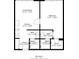 Detailed floor plan showcasing layout, kitchen, living room, bedroom and bathroom dimensions at 4801 E 9Th Ave # 108S, Denver, CO 80220