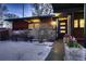 Modern house entrance with brick and wood siding at 6127 S Westview St, Littleton, CO 80120