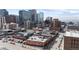 Urban Denver neighborhood with many buildings in an aerial view at 1940 Blake St # 300, Denver, CO 80202