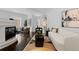 Living room featuring stylish furniture, a fireplace, and decor accents enhancing the space at 1940 Blake St # 300, Denver, CO 80202