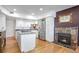 Modern kitchen with stainless steel appliances and an island at 21531 Main Ave, Golden, CO 80401