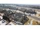 Overhead view showcasing the community's townhomes with private patios and well-manicured lawns at 24747 E Calhoun Pl # C, Aurora, CO 80016