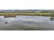 Scenic view of community pond with mountain views and a goose at 7401 Deerfield Rd, Longmont, CO 80503