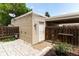 The enclosed backyard has a shed for storage and is fully fenced at 1202 S Troy St, Aurora, CO 80012