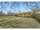 Backyard with a well-maintained lawn and a full fence at 1649 Lima St, Aurora, CO 80010