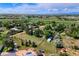 Sprawling aerial view showcases the neighborhood with multiple structures and ample green space at 1813 Pikes Peak St, Erie, CO 80516