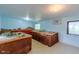 Finished basement featuring expansive model train set, perfect for hobbyists at 1813 Pikes Peak St, Erie, CO 80516