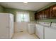 Functional laundry room offers modern appliances, storage, and a bright, airy feel at 1813 Pikes Peak St, Erie, CO 80516