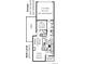 Main level floor plan featuring garage, office, living, dining, kitchen, entry, and covered porch at 14732 E Poundstone Dr, Aurora, CO 80015