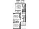 Upper level floor plan featuring 3 bedrooms, laundry room and 2 bathrooms at 14732 E Poundstone Dr, Aurora, CO 80015