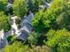Overhead view of property showcasing mature trees, and beautiful landscaping at 7001 S Newport St, Centennial, CO 80112