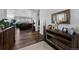 Inviting entryway with hardwood floors and stylish decor at 6456 Kenzie Cir, Castle Pines, CO 80108