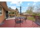 Inviting deck for outdoor dining and relaxation in the backyard at 2588 S Flower Ct, Lakewood, CO 80227