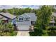 Aerial shot showcasing a beautiful home with a spacious yard and mature trees in a peaceful neighborhood at 13464 Vine St, Thornton, CO 80241