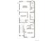 Upstairs floor plan featuring a primary bedroom, two bedrooms, and two bathrooms at 1366 Penner Dr, Erie, CO 80026
