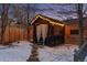 Enchanting backyard gazebo with string lights, creating a magical ambiance at 750 N Clarkson St, Denver, CO 80218