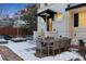 Cozy patio area with seating and lighting, ideal for outdoor relaxation at 750 N Clarkson St, Denver, CO 80218